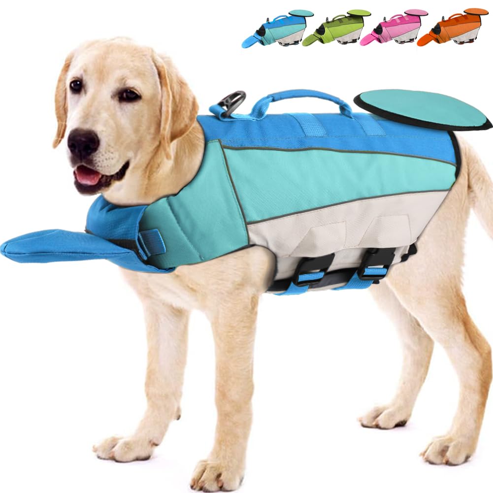 Dog Life Jacket with Front Float - Life Preserver with Enhanced Buoyancy